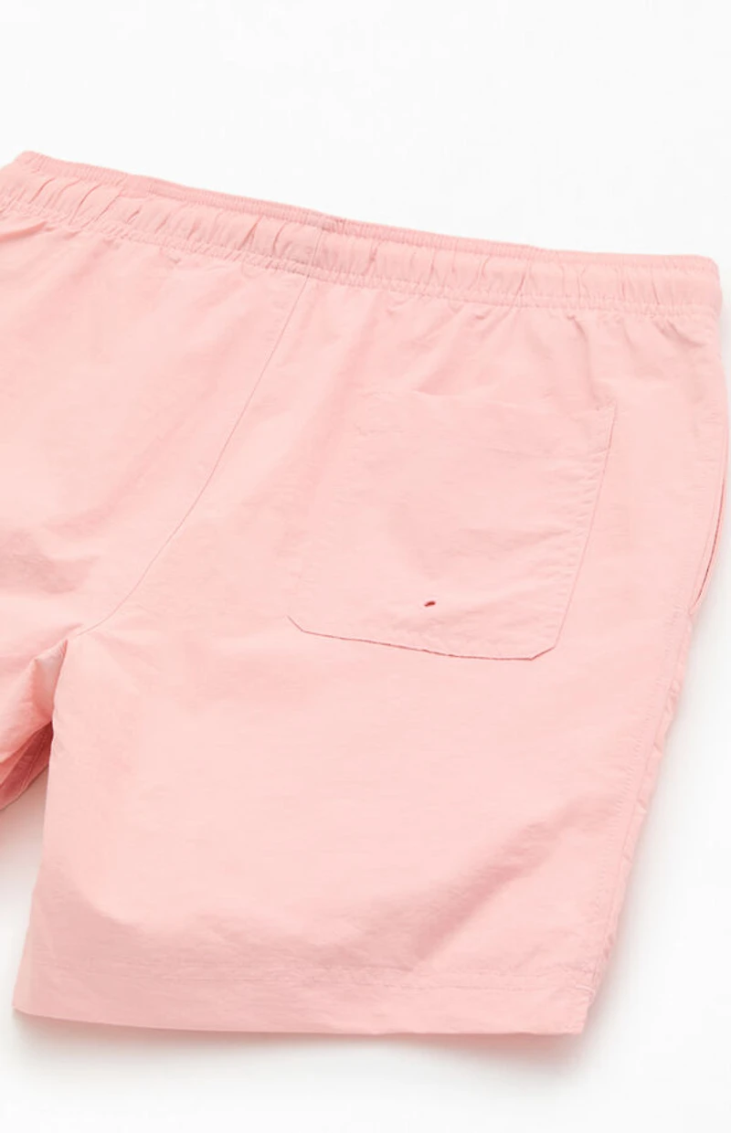 Pacsun Pink Collegiate 6.5" Swim Trunks