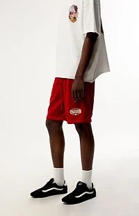 Pacsun Red Mesh Shorts