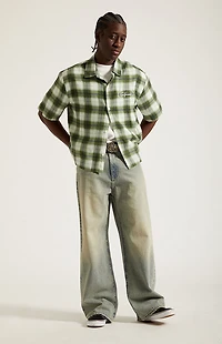 Pacsun Blake Extreme Baggy Jeans Light Blue Tinted