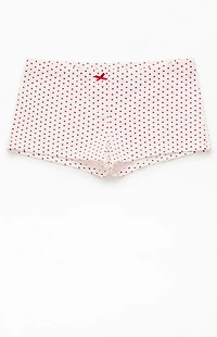 John Galt Heart Print Bow Boxer Shorts