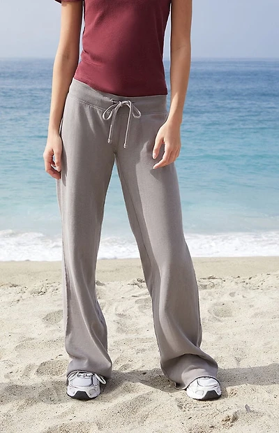 John Galt Light Gray Hilary Soft Yoga Baggy Sweatpants