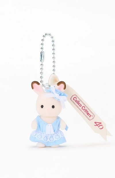 CALICO CRITTERS Blue Bell Chocolate Bunny Key Chain