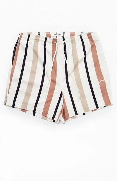 Pacsun Stripe 4.5" Swim Trunks