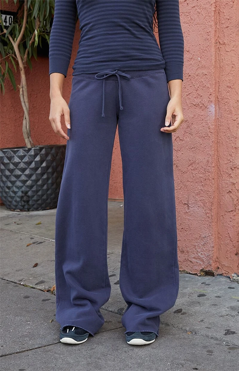 John Galt Blue Hilary Yoga Baggy Sweatpants