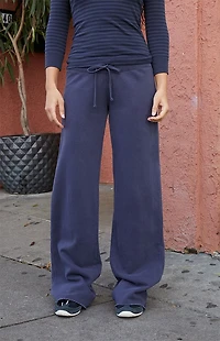 John Galt Blue Hilary Yoga Baggy Sweatpants