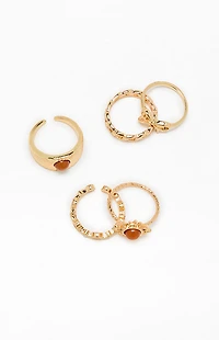 LA Hearts 5 Pack Rings