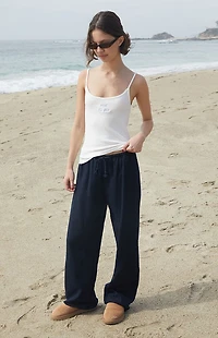 John Galt Skylar Saint Barth Embroidered Tank Top