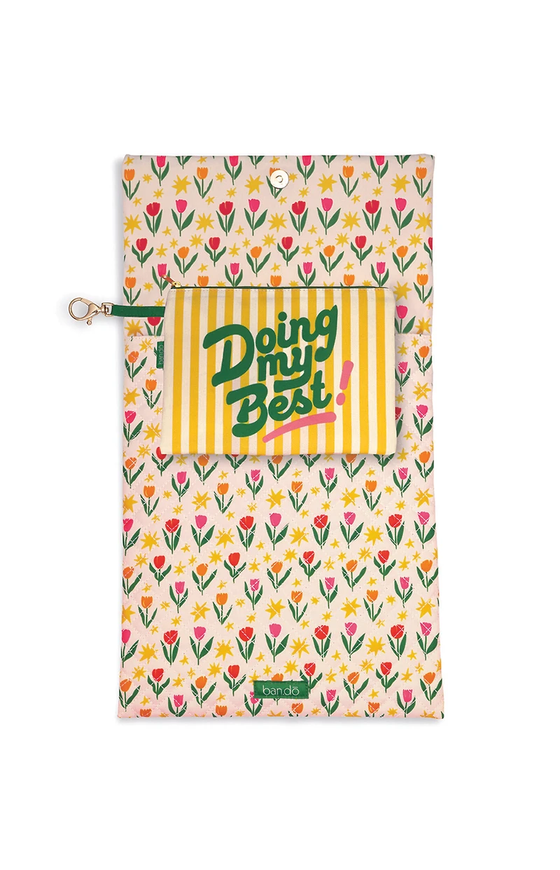 ban.do Tulips on Ivory Go-Go Laptop Sleeve