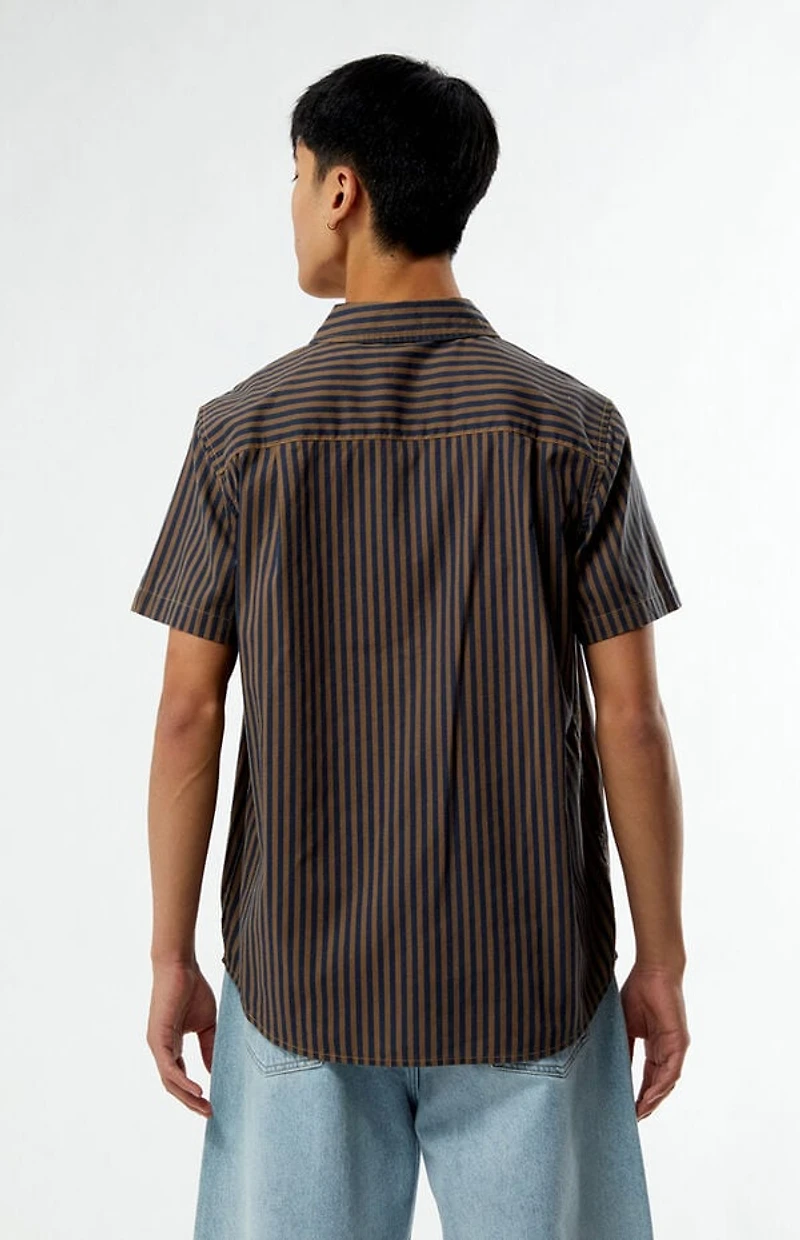 Brixton Charter Striped Camp Shirt