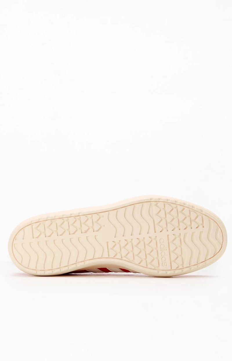 adidas Women's Red VL Court Bold Sneakers