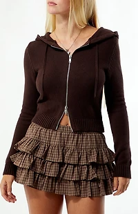 Your Favorite Skylar Zip Up Knit Hoodie