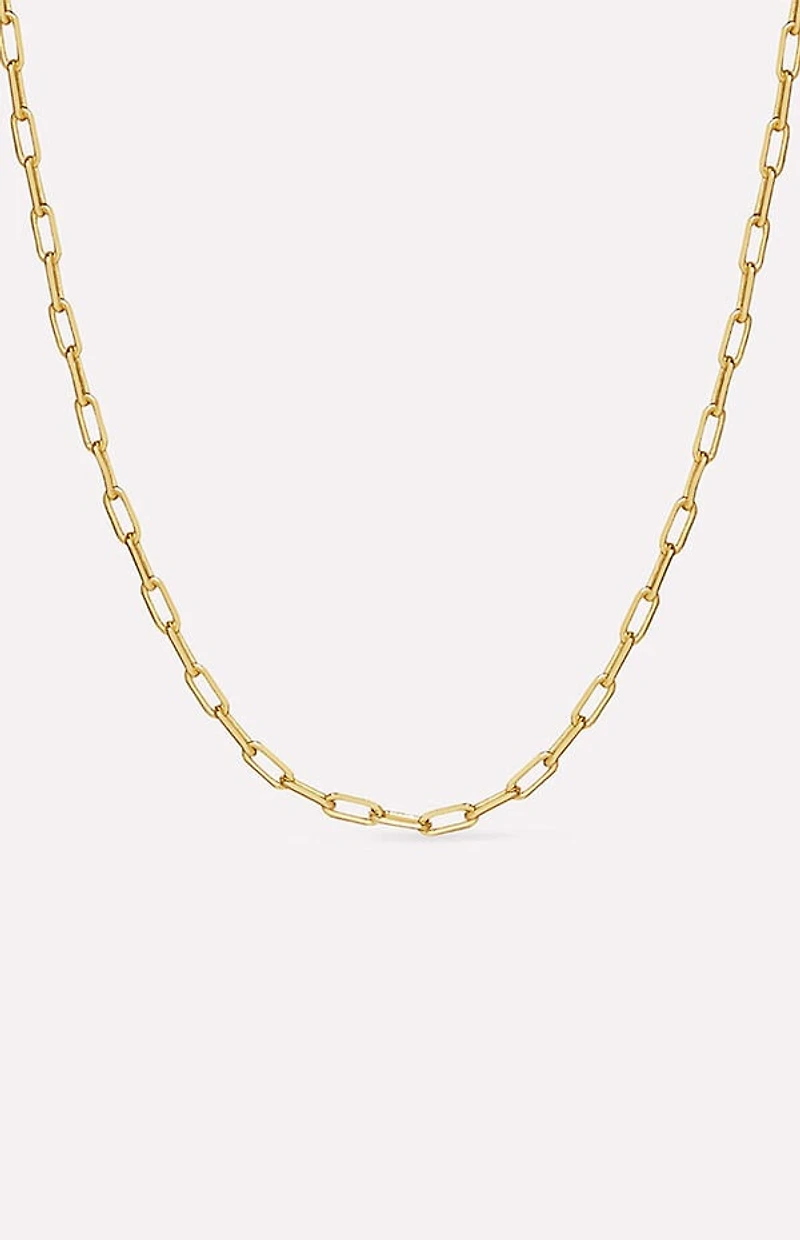Ana Luisa Laura Slim Link Chain Necklace