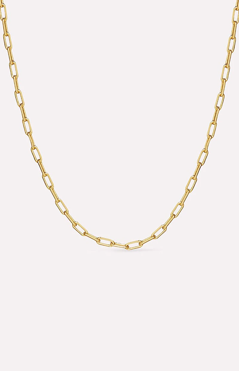 Ana Luisa Laura Slim Link Chain Necklace