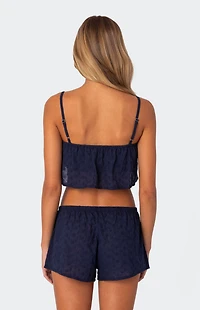Edikted Edan Eyelet Crop Top