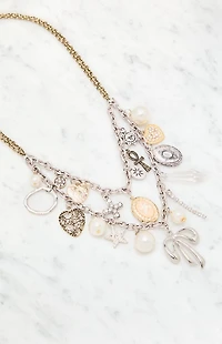LA Hearts Penelope Mixed Metal Charm Necklace