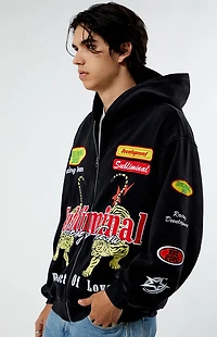 Pacsun Subliminal Racing Full Zip Hoodie