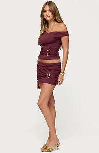 Edikted Kenia Abstract Ring Mini Skirt