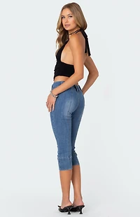 Edikted Lillie Knotted Halter Top