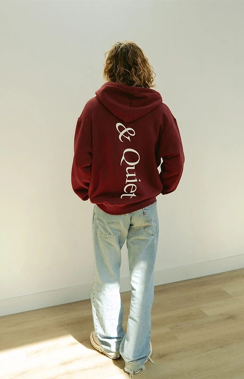 MUSEUM OF PEACE & QUIET Wordmark Zip Up Hoodie