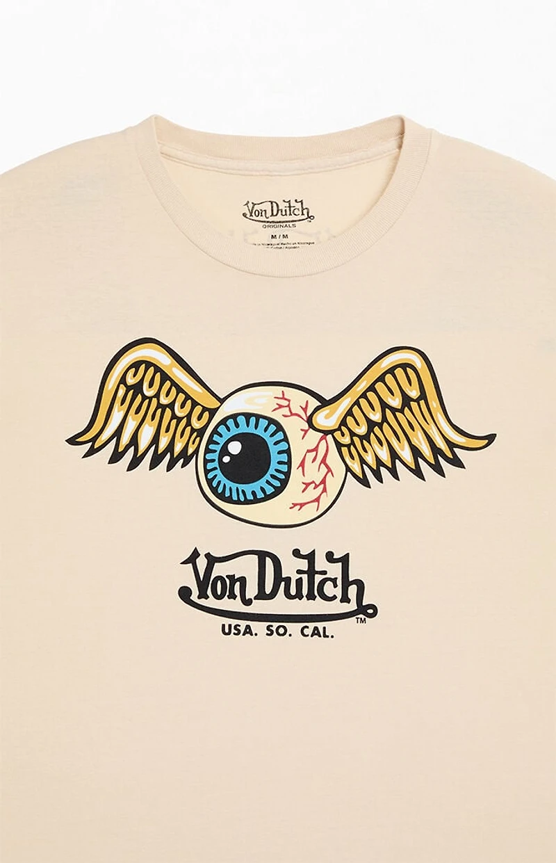Von Dutch Off White Eyeball Classic T-Shirt