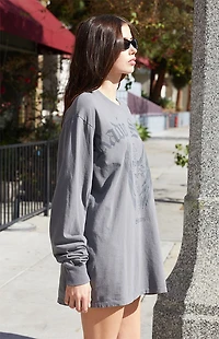 John Galt Radio Silence Long Sleeve Oversized T-Shirt