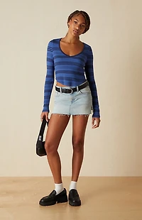 LA Hearts Woodland V-Neck Sweater