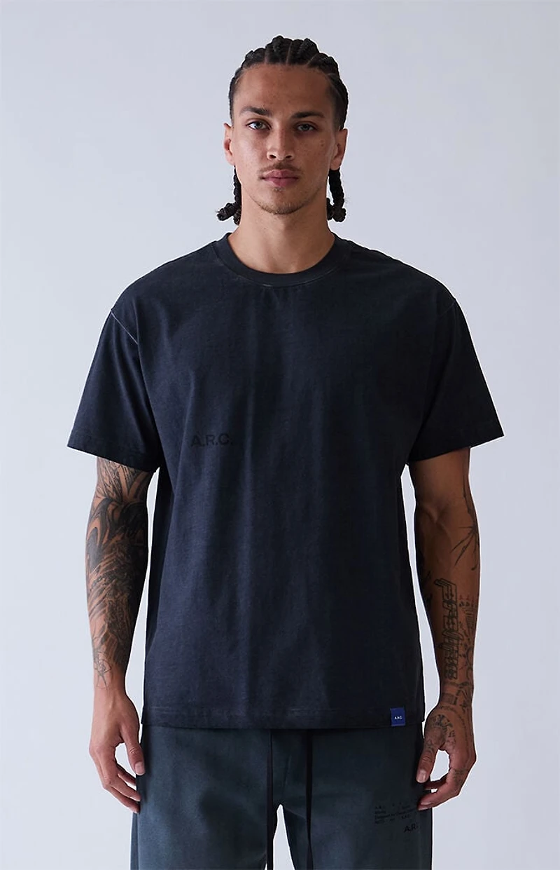 A.R.C. Black Vintage Wash Heavyweight T-Shirt