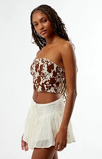 Pacsun Bessie Denim Corset Top