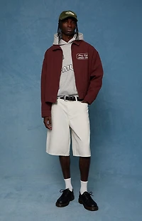 Pacsun Austin Extreme Baggy Denim Shorts Patch Cream