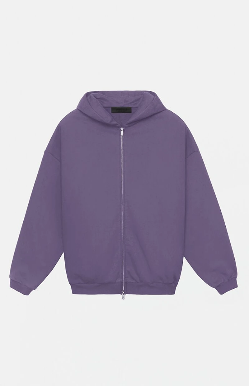Fear of God ESSENTIALS Lavender Heavy Fleece Full Zip Hoodie