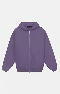 Fear of God ESSENTIALS Lavender Heavy Fleece Full Zip Hoodie
