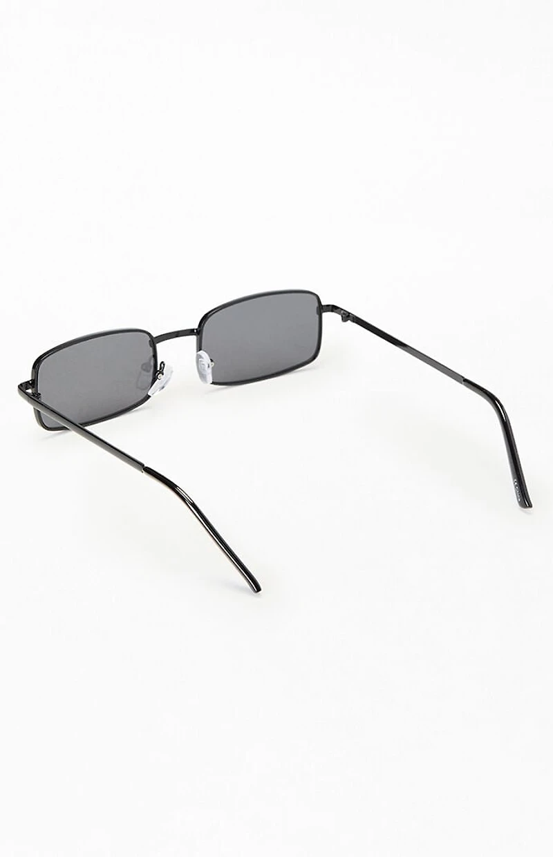 Pacsun Black Metal Rectangle Sunglasses