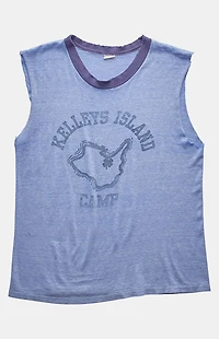 PS VINTAGE '80s Kelleys Island Camp Graphic Tank Top