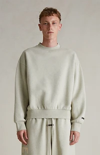 Fear of God ESSENTIALS Heather Stone Classic Fleece Crew Neck Sweatshirt