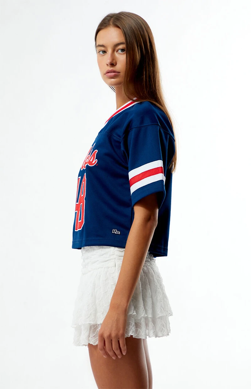 HYPE & VICE Mississippi Ole Miss Cropped Football Jersey