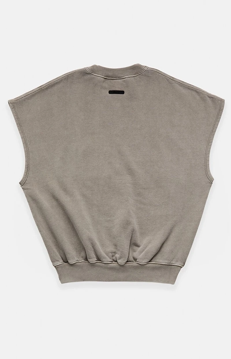 Fear of God ESSENTIALS Seal Relaxed Fleece Cutoff Sweatshirt