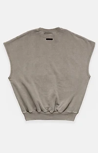 Fear of God ESSENTIALS Seal Relaxed Fleece Cutoff Sweatshirt