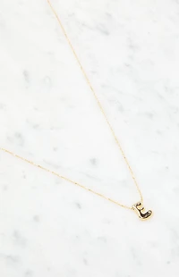 LA Hearts E Initial 14K Gold Plated Necklace