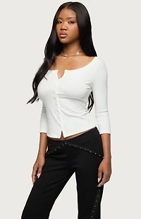 Edikted Iklara Button Up Top