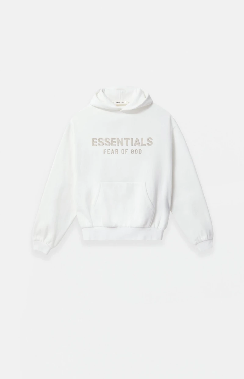 Fear of God ESSENTIALS Kids Cloud White Fleece Hoodie