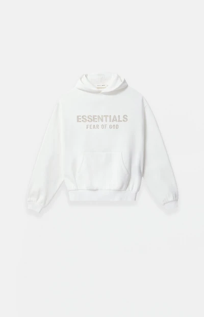 Fear of God ESSENTIALS Kids Cloud White Fleece Hoodie