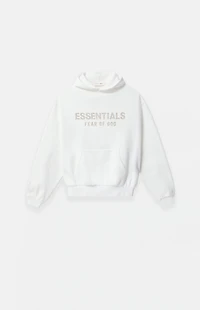 Fear of God ESSENTIALS Kids Cloud White Fleece Hoodie