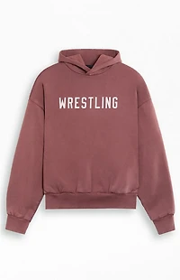 Fear of God ESSENTIALS Crimson Heavy Fleece Hoodie