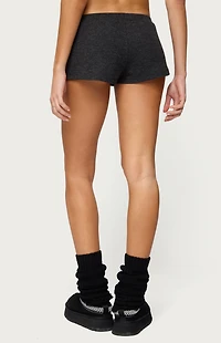 Edikted Teddy Waffle Shorts