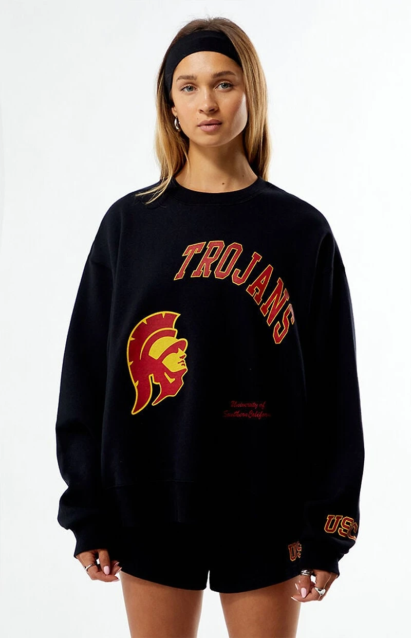 WILD COLLECTIVE x Pacsun USC Trojans Crew Neck Oversized Sweatshirt