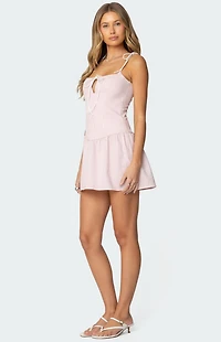 Edikted Cordelia Striped Mini Dress