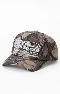 Obey Speed Squad 5 Panel Camo Snapback Hat