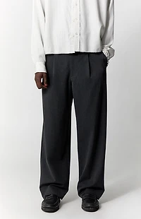 Pacsun Charcoal Pleated Baggy Trousers