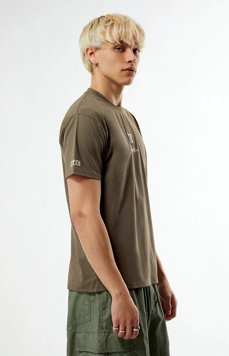 Vans Active Olive MTE Outline Hybrid T-Shirt