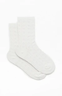 John Galt Heart Pointelle Socks